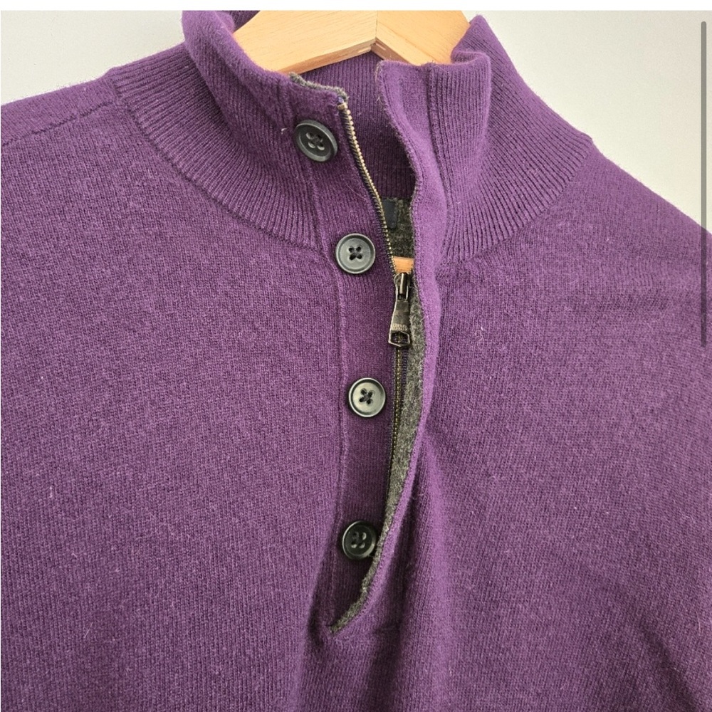 Banana Republic Purple 100% Merino Wool Sweater Size Large